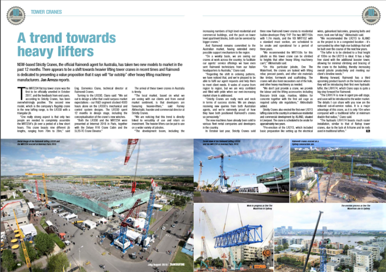 Strictly Cranes featured as heavy lifting machinery authority in Cranes